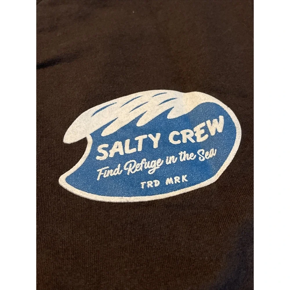 Salty Crew Graphic T-shirt Men Adult Medium Dark Grey (Drew)